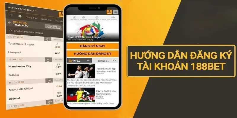 Đăng ký 188BET được thực hiện đơn giản